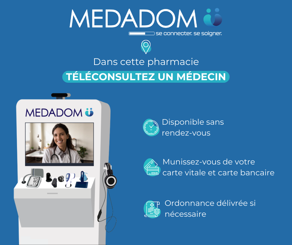 Borne téléconsultation medadom